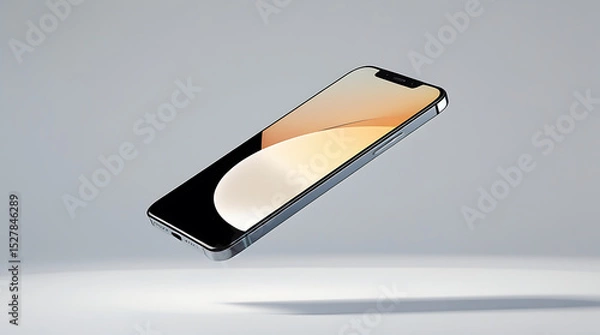 Obraz mobile phone on white background