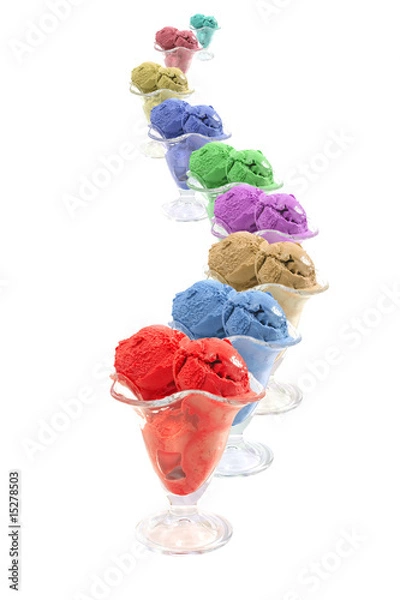 Obraz colored ice cream