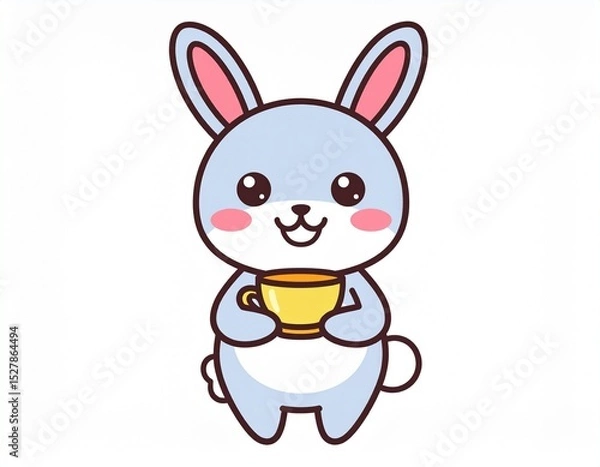 Fototapeta うさぎ　コップ