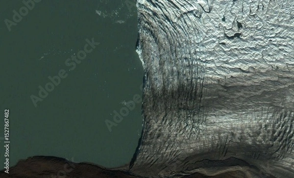 Obraz High-Resolution Aerial View of Ice Formations