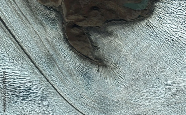 Obraz High-Resolution Aerial View of Ice Formations