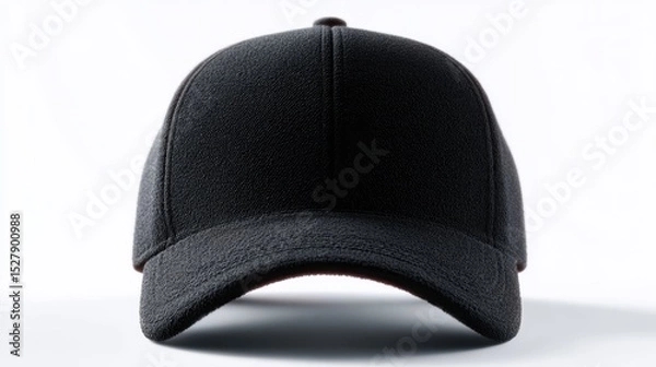 Obraz Hat mockup with detailed texture, centered on white backdrop
