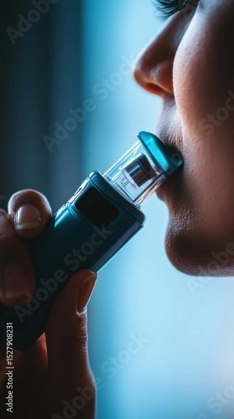 Obraz Person using inhaler (1)