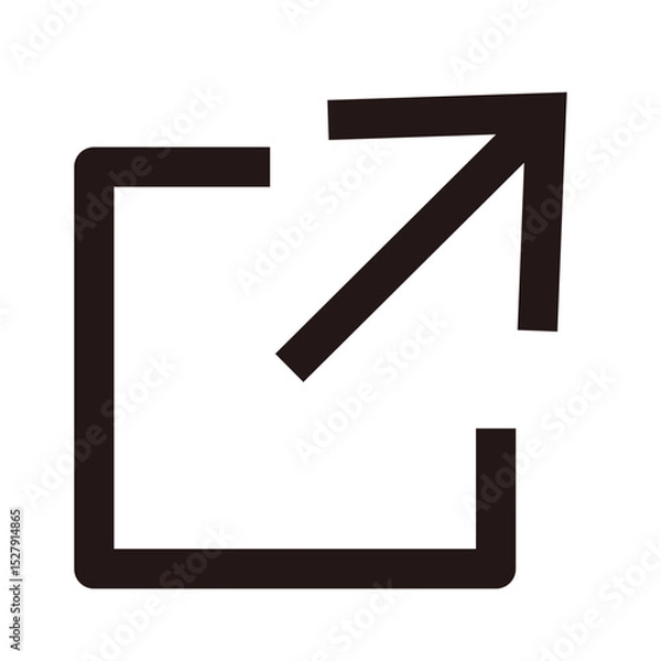 Obraz シンプルな矢印のアイコンイラスト