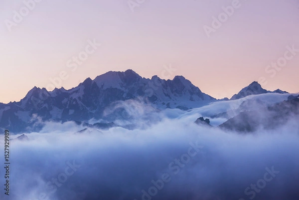 Fototapeta Fog in the mountains