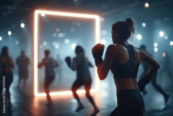 Obraz Dynamic Gym Training Session