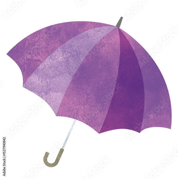 Obraz 水彩風開いた紫色の傘