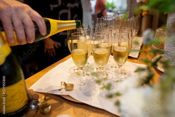 Fototapeta Sektempfang