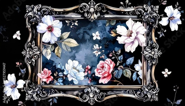 Fototapeta 額縁のある風景素材