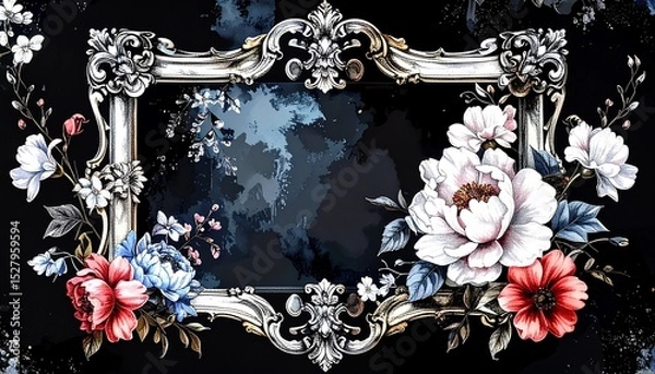 Obraz 額縁のある風景素材