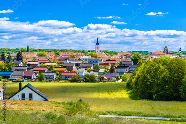Obraz Krizevci, Croatia: Picturesque town of Krizevci in Prigorje region view