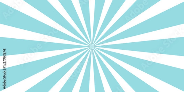 Fototapeta blue gradient sunburst background vector, sunburst vector
