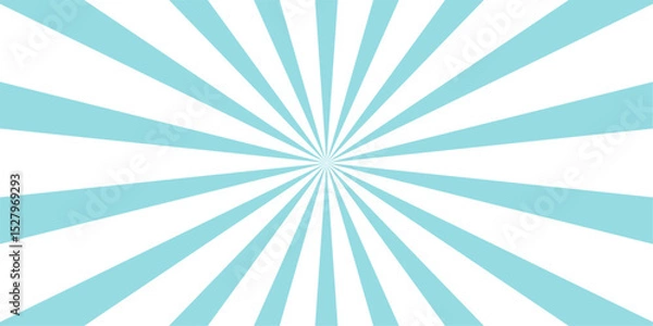Fototapeta blue gradient sunburst background vector, sunburst vector
