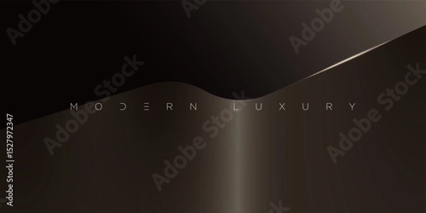 Fototapeta Minimalist abstract background with bronze gradients and soft lighting effects. Smooth curves and elegant transitions ideal for modern branding, tech visuals, luxury templates, and stylish invitations