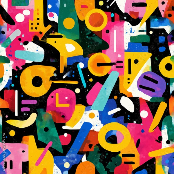 Obraz fun and colorful abstract art pattern