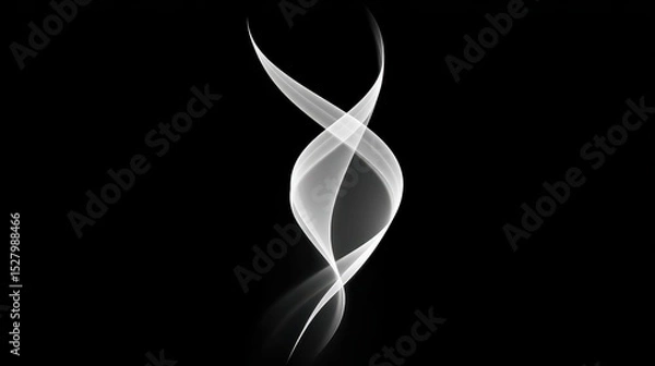Fototapeta Calming Swirling Breath Illustration for Relaxation and Mindfulness