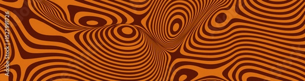 Fototapeta Chocolate swirl background and peanut vector texture. Caramel pattern abstract. Cream candy and salty liquid sauce. Toffee wavy syrup flow in funky light glaze design.