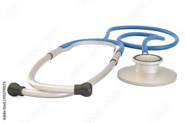 Fototapeta Stethoscope closeup, 3D rendering