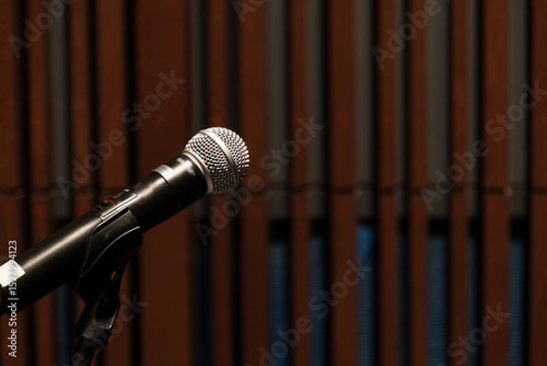 Obraz ライブステージのマイク