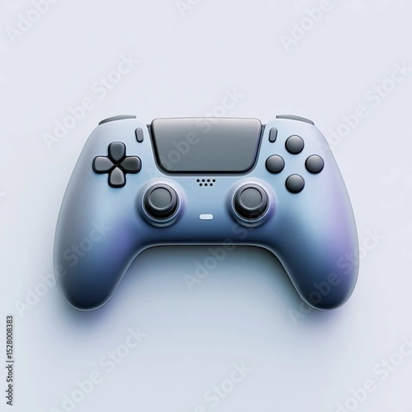 Obraz Modern gaming controller, sleek and stylish design.  Features various buttons and joysticks.  High-quality rendering, showcasing a premium feel