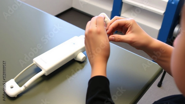 Obraz Custom 3D-printed prosthetic arm for child