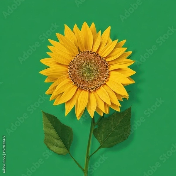 Obraz Vibrant sunflower against a bold backdrop.