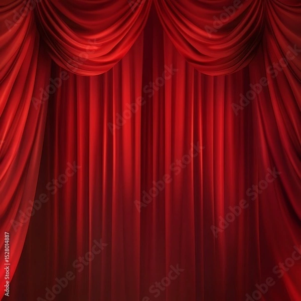 Obraz Elegant red curtain stage backdrop opera theater design ideas dramatic ambiance photography inspiration guide