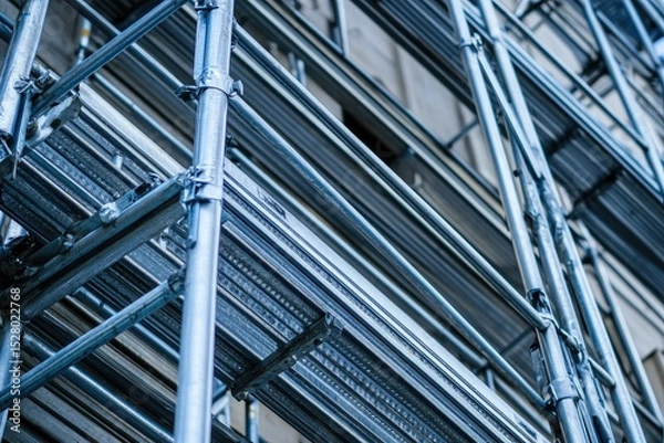 Fototapeta Ultra Quality Image of Scaffolding Metal Construction