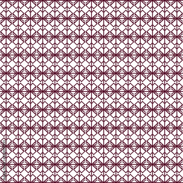 Fototapeta vector illustration of a neat simple geometric batik pattern.