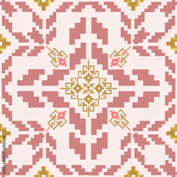 Obraz seamless geometric pattern