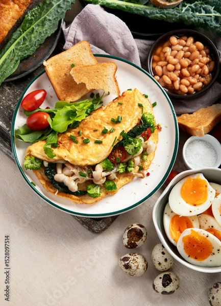 Obraz Breakfast food concept. Various ways of cooking chicken eggs.