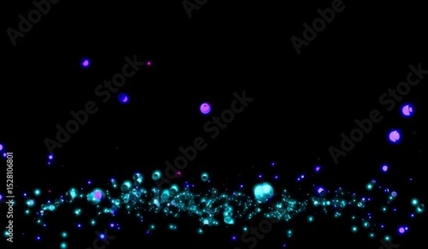Obraz solar cell transit: cyan enigma [falling upwards] still