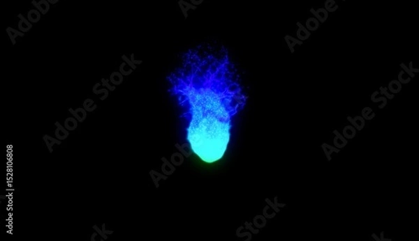 Obraz plasma core: plasma smoke [particle fluid dynamics] still