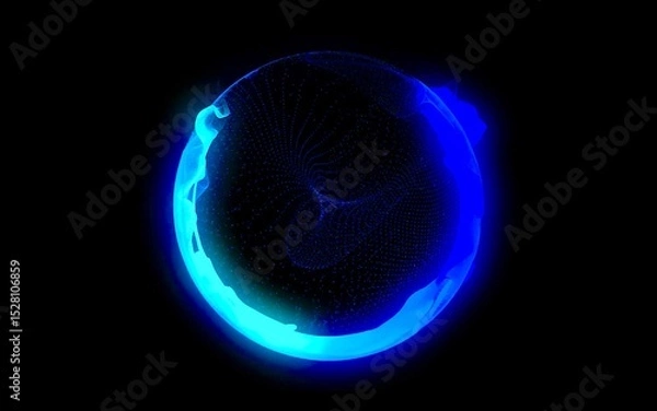 Obraz arcane orb prime: glitch sequence [particle simulation loop] still ii