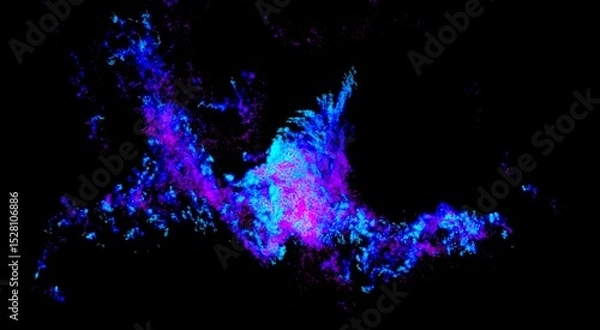 Obraz particle loop: pattern disruption [fractal stripe source] still i