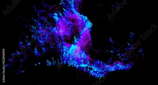 Obraz particle loop: pattern disruption [fractal stripe source] still ii