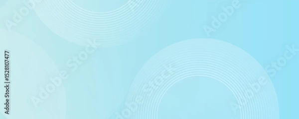 Fototapeta Modern abstract background, blue white gradations, circle effect,shape memphis, trendy , vector ,eps 10