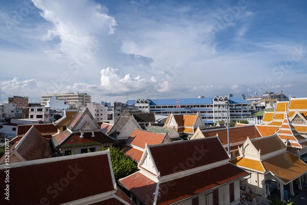 Obraz Wat Trai Mit Witthayaram Worawihan, is a Theravada Buddhist temple locate on the Chinatown area, the temple is best known for the golden Buddha statue enshrined there