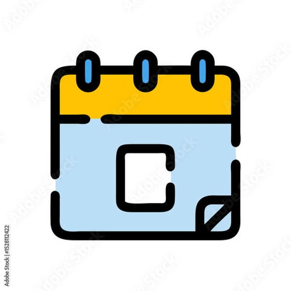 Obraz calendar event broken line style icon