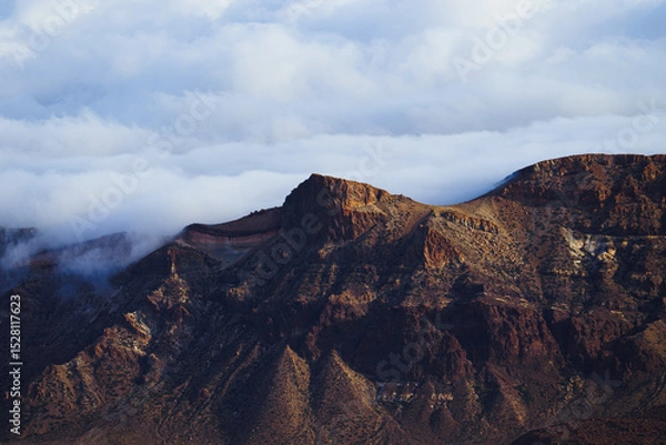 Obraz Teide volcano with clouds