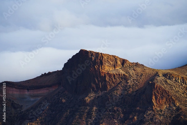 Obraz Teide volcano with clouds