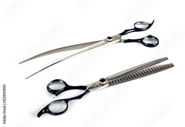 Fototapeta pair of scissors in studio