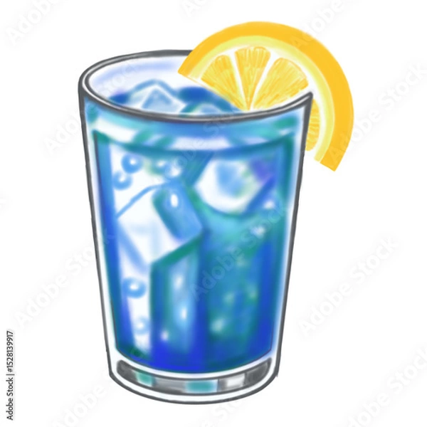 Obraz Blueberry lemon soda