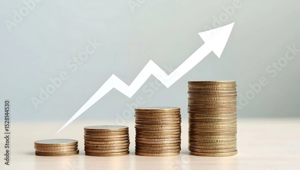 Fototapeta Financial Growth Increasing Profits and Investment Returns