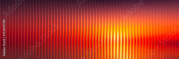 Obraz Summer sunset vibrant gradient radiant with fractal glass effect. Endless summer dreams. Golden hour in glowing art. Fiery summer sunset captured in glowing lines. Feel the heat of summer. Vector