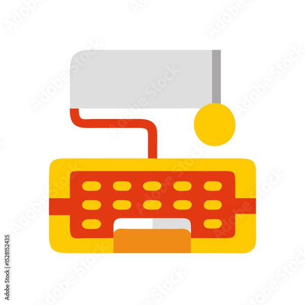 Obraz typing icon colored shape icon