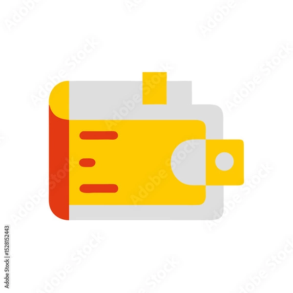 Obraz wallet icon colored shape icon