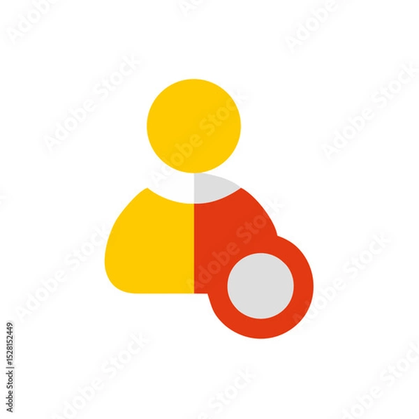 Obraz user icon colored shape icon