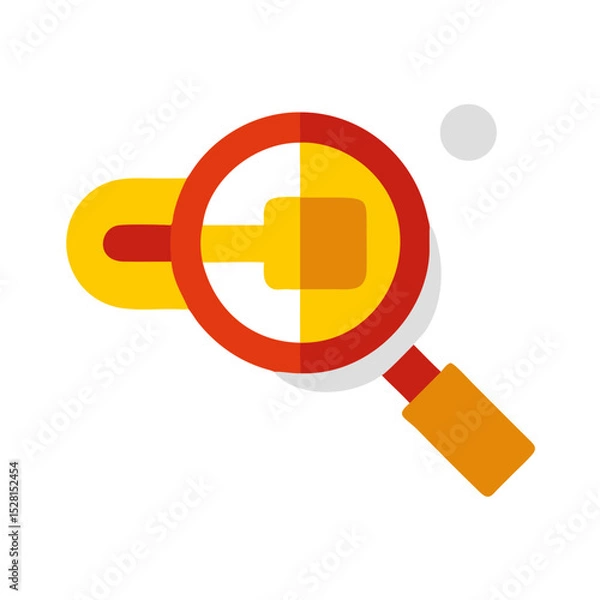 Obraz zoom icon colored shape icon