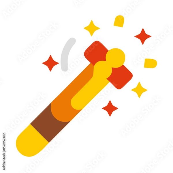 Obraz wand icon colored shape icon